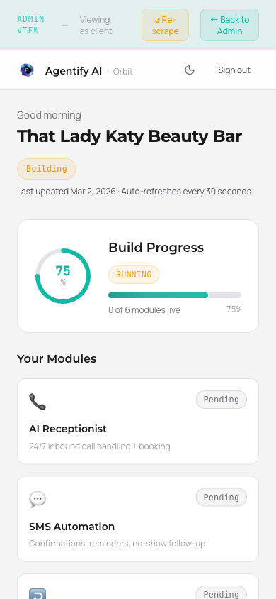 Orbit mobile Light Mode